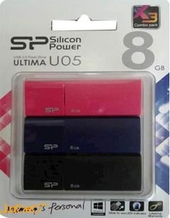 SP silicon power - 8GB capacity - 3 Device - UltimaU05