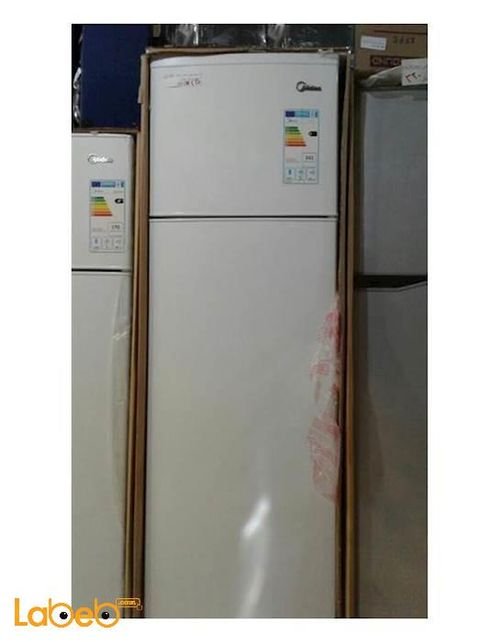 Midea Refrigerator top mount - 262 liters - white - HD-341FN