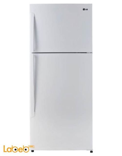 LG Top Mount Refrigerator - 22CFT - 393 liters - white - GLB-522W