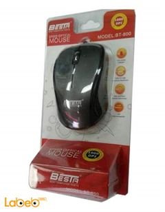 BESTA Optical mouse - black color - USB port - BT-800