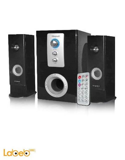 Kingwell 2.1 multimedia speakers -3000W - Black- KW-3035USFRSH04