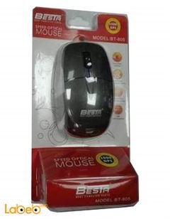 BESTA Optical mouse - black color - USB port - BT-805
