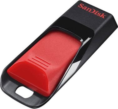 فلاش USB سانديسك كروزر ادج - 32 جيجابايت - لون أسود وأحمر