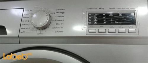 Sharp washing machines - 8 KG - 1000 RPM - Silver - ES-FE810AZ