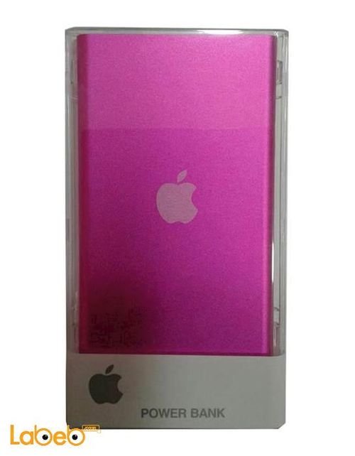 Apple Powe Bank - 8000mAh - 2 x USB Ports - Pink color