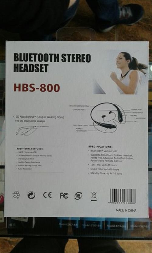 سماعات لاسلكية LG - بلوتوث 3.0 - لون اسود - HBS-800