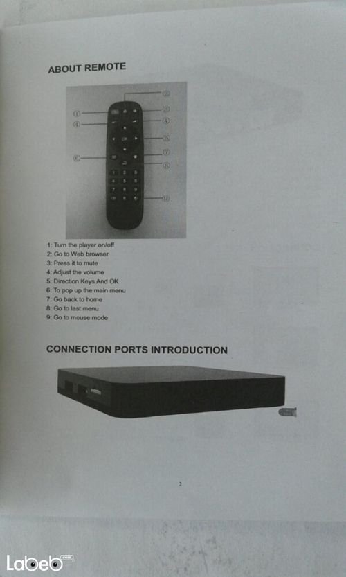 Android TV Box - 2 USB 2.0 - 1 HDMI - remote control