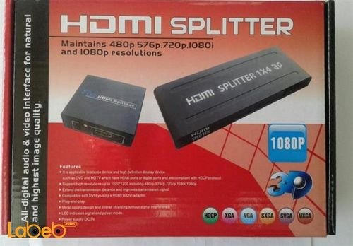 HDMI Splitter - Full HD 1080P - 3D - 2 input - 4 output ports