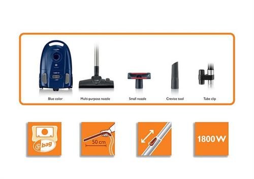 Philips Powerlife Vacuum Cleaner -1800W - Capacity 3L - FC8450