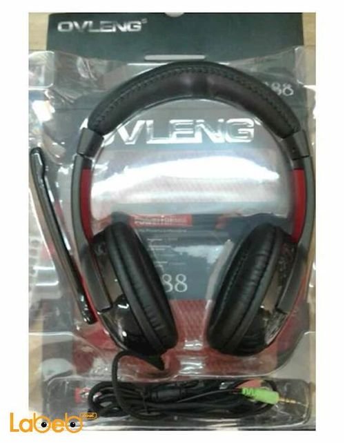 Ovleng stereo headphones - with Microphone - Black - S888