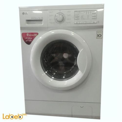LG Front Load Washer - 7kg - 13 program - white - F10B9QDP