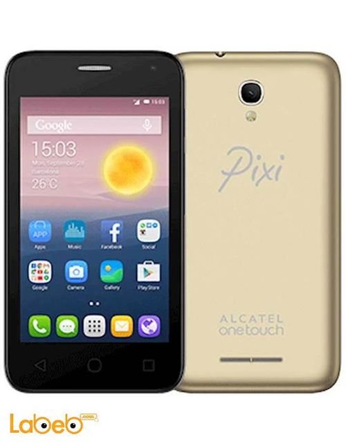 alcatel pixi first smartphone - 4GB - 4inch - Gold color