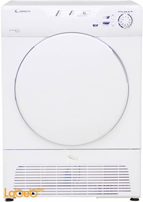 Candy Front Load Condenser Dryer - 8kg - white - GCC 580NB -S