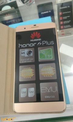 Huawei Honor 6 plus smartphone - 32GB - 5.5 inche - Gold color