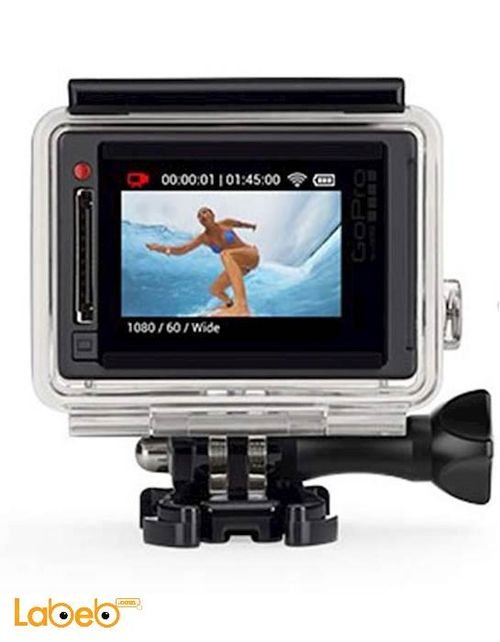 كاميرا جوبرو هيرو4 - 12 ميجابكسل - 40 متر تحت الماء - فضي - HERO4
