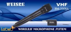 WEISRE VHF Wireless Handheld Microphone System - DM-3308A model