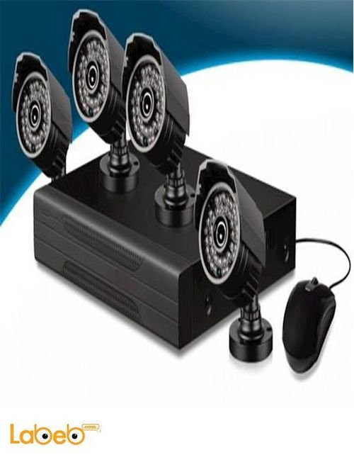 نظام كاميرات حماية CCTV CNM - دقة 1080 بكسل - 4 كاميرات - RC-141D