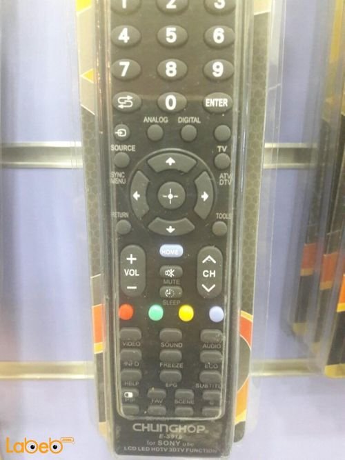 جهاز تحكم عن بعد للتلفزيون chunghop sony - أسود - موديل E-S916