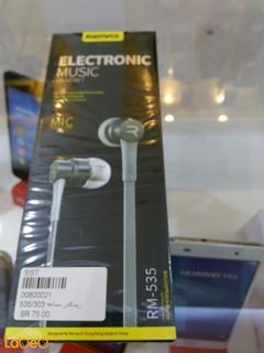 Remax Headphone - with microphone - white color - RM-535 model