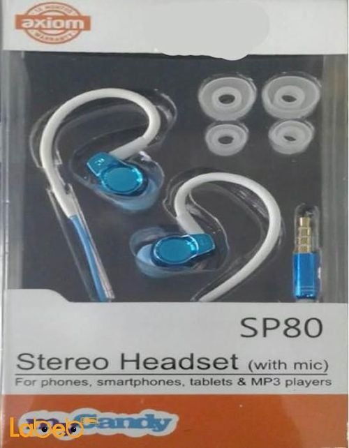 My candy stereo Headset - Microphone - blue color - SP80