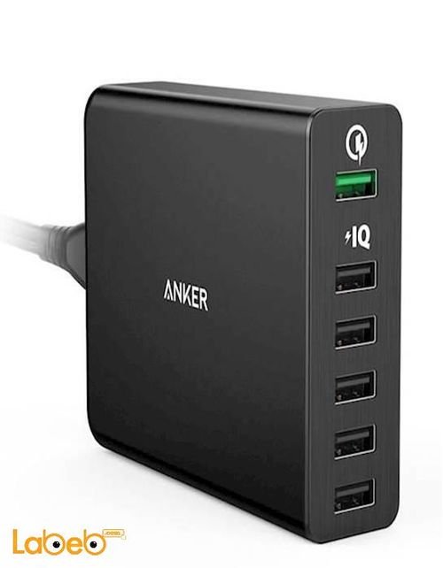 Anker powerport+ 6 - 6 ports USB - Black Color - A2062211