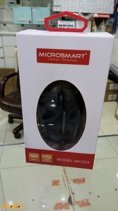 Micro smart mouse - 1000DPI - USB - Black color - MC203 model
