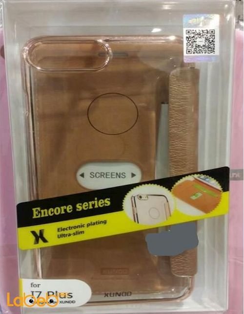 Xundo mobile cover - for iPhone 7 plus - Gold color