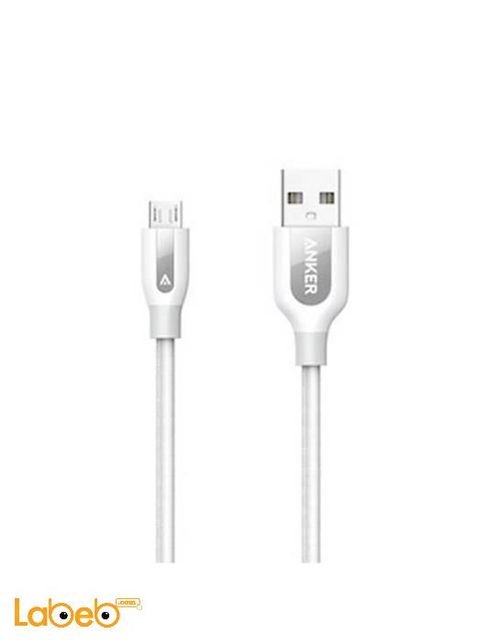 Anker Power Line Micro USB - samsung devices - 0.9m - white - A8132011