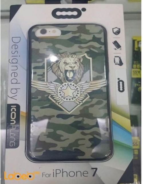 Icon flang mobile back cover - for iPhone 7 - With lion picture