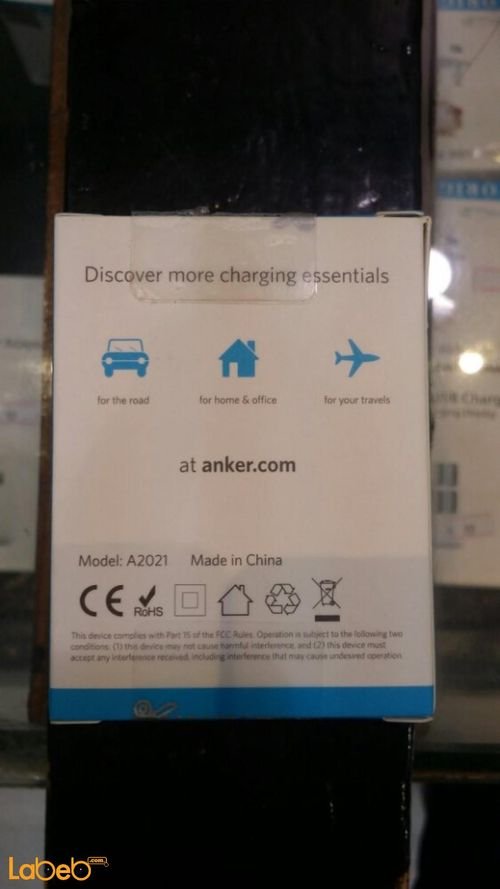 Anker Wall Charger - 24W - 2 Port USB - White color - A2021221
