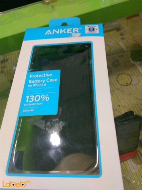 Anker protective battery case - 3100mAh - for iPhone 6 - Black