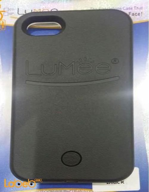 Lumee lighting back cover mobile - for iPhone 7 - Black color