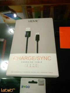 Vidvie Charge\Sync Cable - USB port - universal - black color