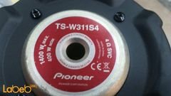 مضخم صوت pioneer - حجم 12 انش - 1400 واط - TS-W311S4
