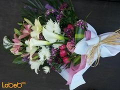 flower bouquet - Lilium - White roses - krez - red roses - jabothel