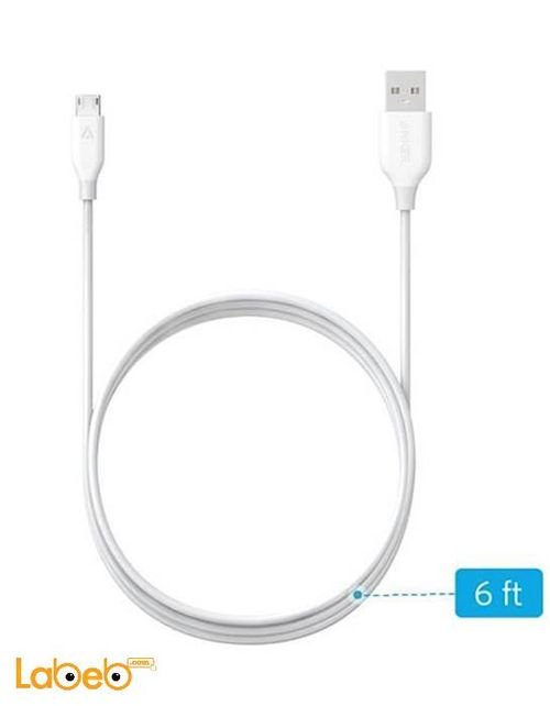 Anker Lighting cable - Iphone devices - 1.8m - White - A8112H21