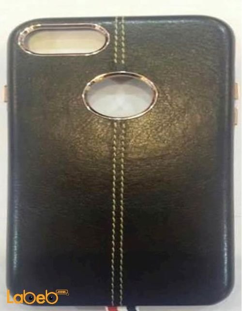 mobile back cover - for iphone 7 - leather - Black color
