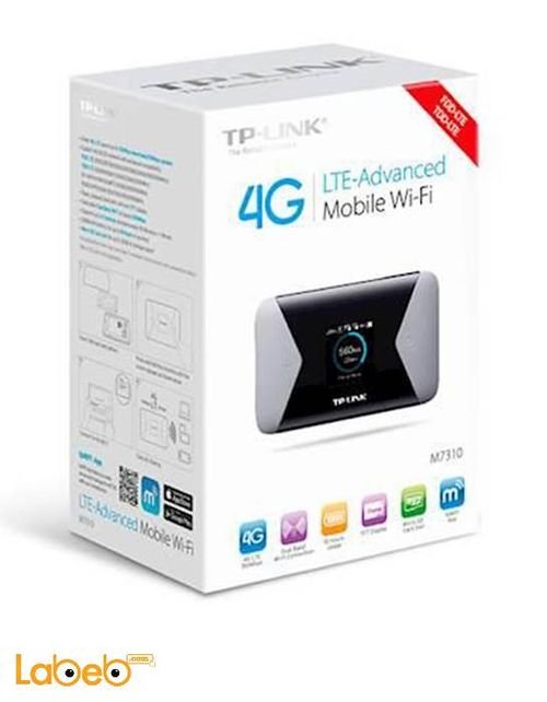 TP link LTE Advanced Mobile Wi-Fi - 2000mAh - black - M7310 model