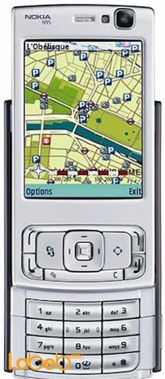 Nokia N95 mobile - 160MB - 2.6 inch - 5MP - Silver color
