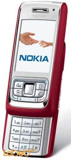 Nokia E65 mobile - 50MB - 2.2 inch - 2MP - Red color
