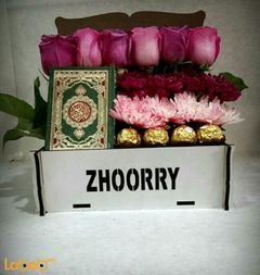 Flowers box - pink rose - Craze - Ferrero Rocher - Mus'haf