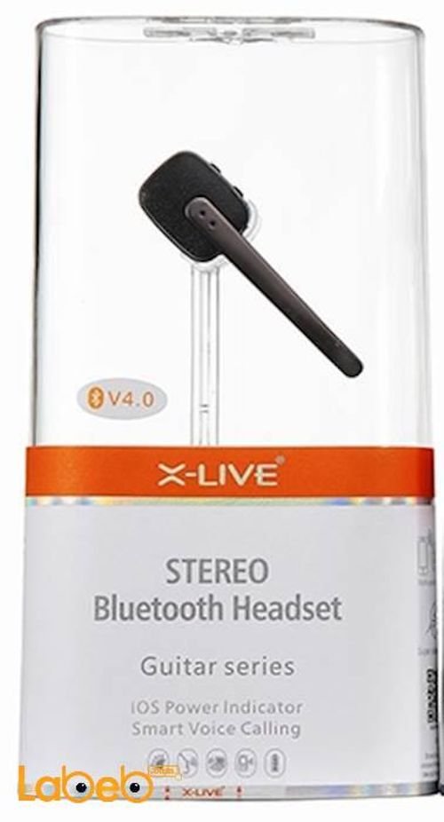 X-LIVE stereo bluetooth headset - v4.0 - 10m - Black - BG101
