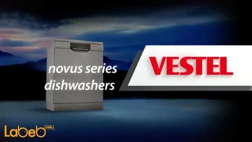 Vestel dishwasher - x12 seats - Silver color - BMJ-L609W