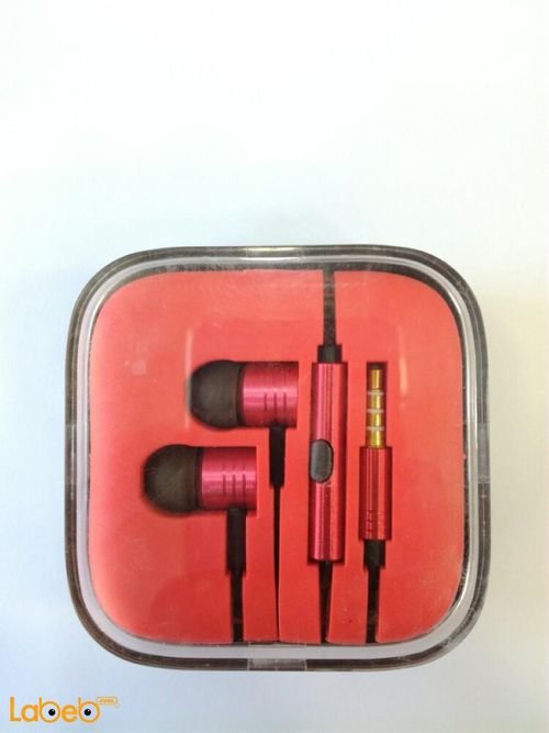 Headphone EN50332-2 for All Brands universal Cell Phone - red