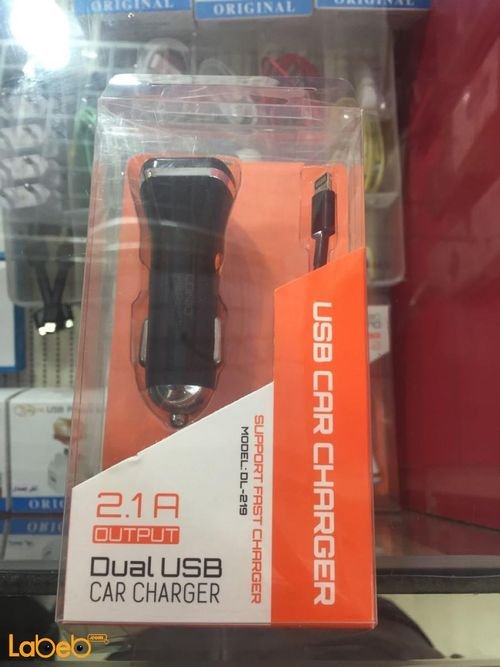 LDNIO USB Car Charger - 2 USB - black color - DL-219 model