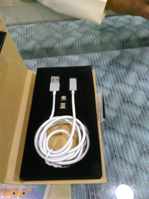 U-Cable 2 in 1 charge cable - suitable for iphones - 1.2m - white