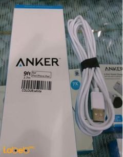 Anker Lightning to USB Cable - Iphone - 2.7m - White - A7124021
