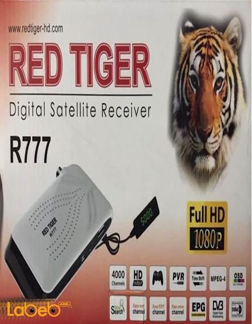 رسيفر ريد تايجر R777 - فل اتش دي - 4000 قناة - Red Tiger R777