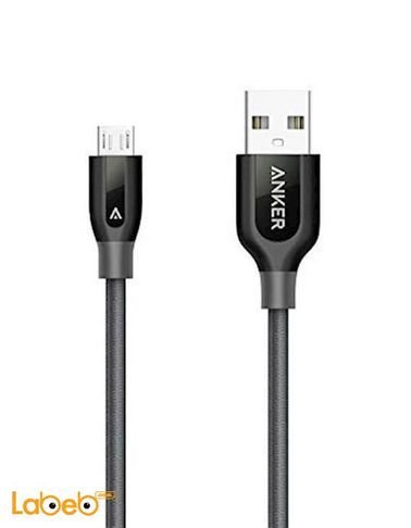 Anker PowerLine+ Micro USB - 0.9m - Gray color - A8142HA1