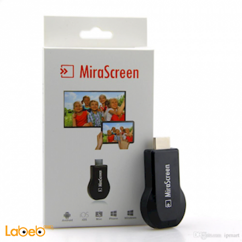 MiraScreen 2.4GHz WiFi Display Dongle - black color - 365D9883